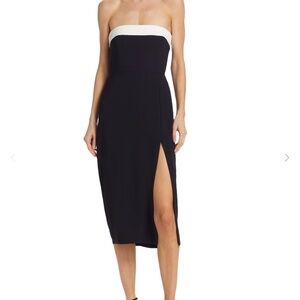 Amanda Uprichard Keller Strapless Midi-Dress
